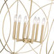 Tracy 6 Light 24 inch Painted Modern Gold Indoor Pendant Ceiling Light